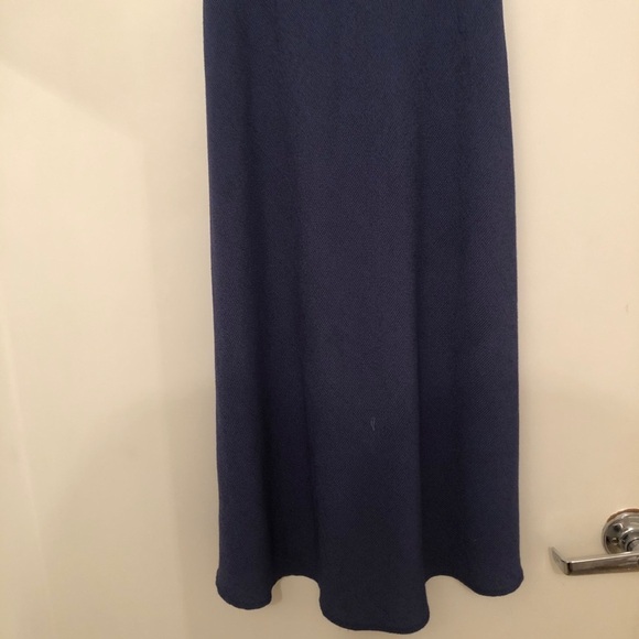 Kids dressed size 7 long dress navy blue floral - Picture 4 of 9